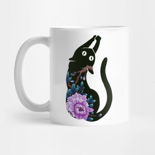 Flower Japan Cat Mug